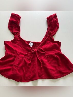 La Hearts Red Drawstring Cotton Kids Bottoms